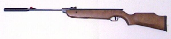 Luftgewehr mit Schalldämpfer