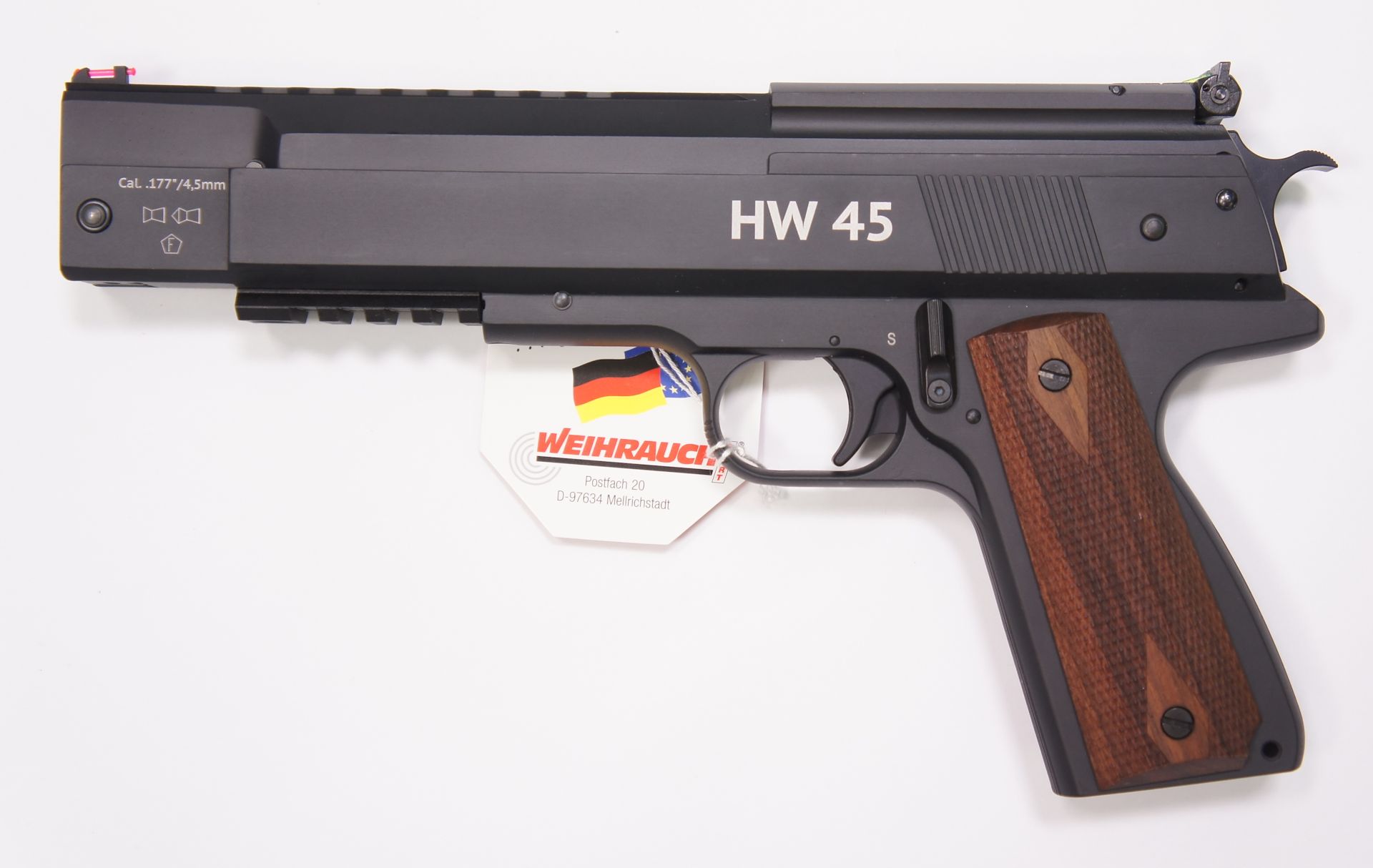 Luftpistole Weihrauch HW 45 im Kaliber 5,5mm, schwarz Luftpistole Weihrauch HW 45 im Kaliber 5,5mm, schwarz
