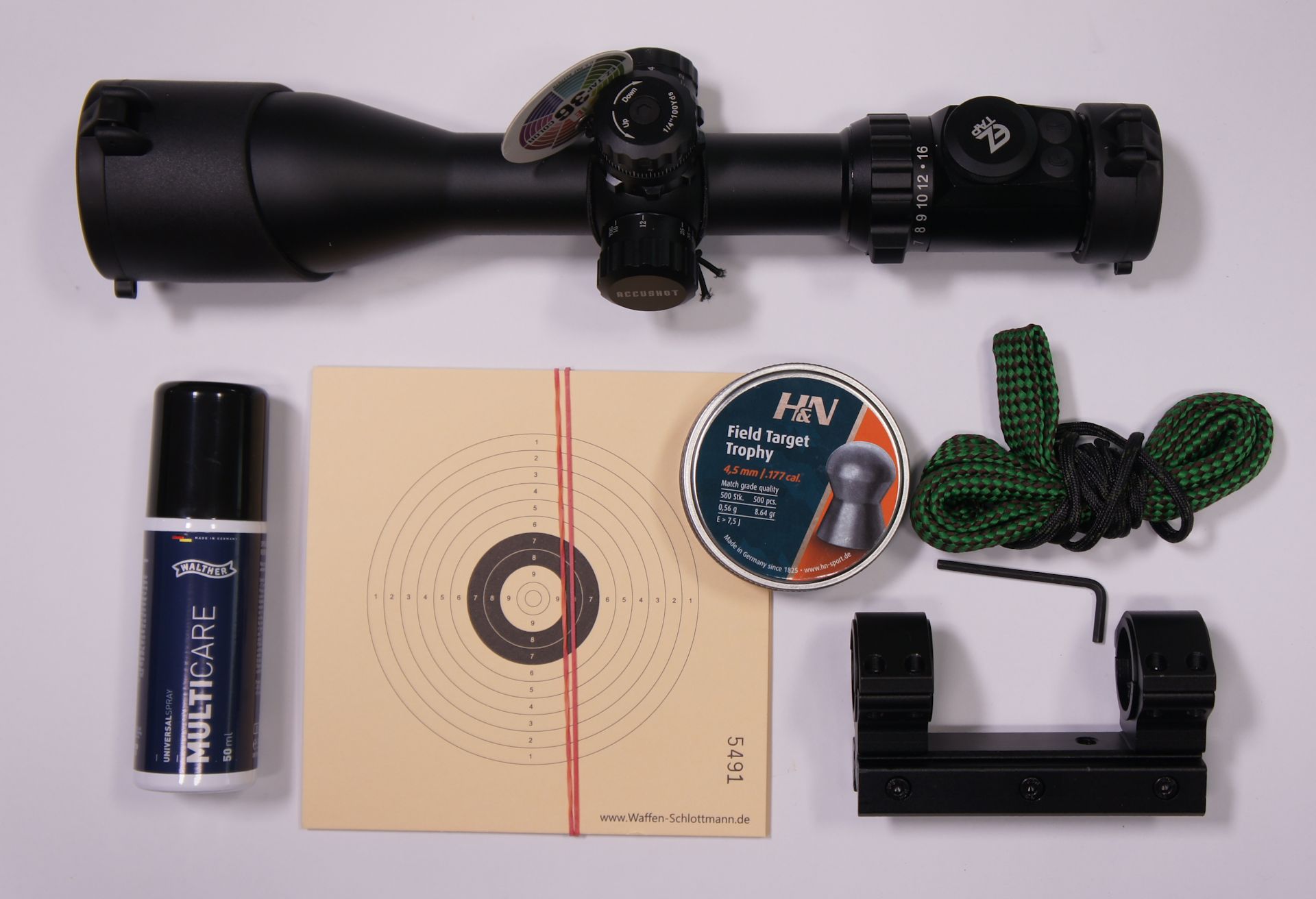 RTU Erweiterungs-Set mit Zielfernrohr UTG Compact 4-16x44 am Weihrauch Luftgewehr HW und inkl. Montage und Einschieen