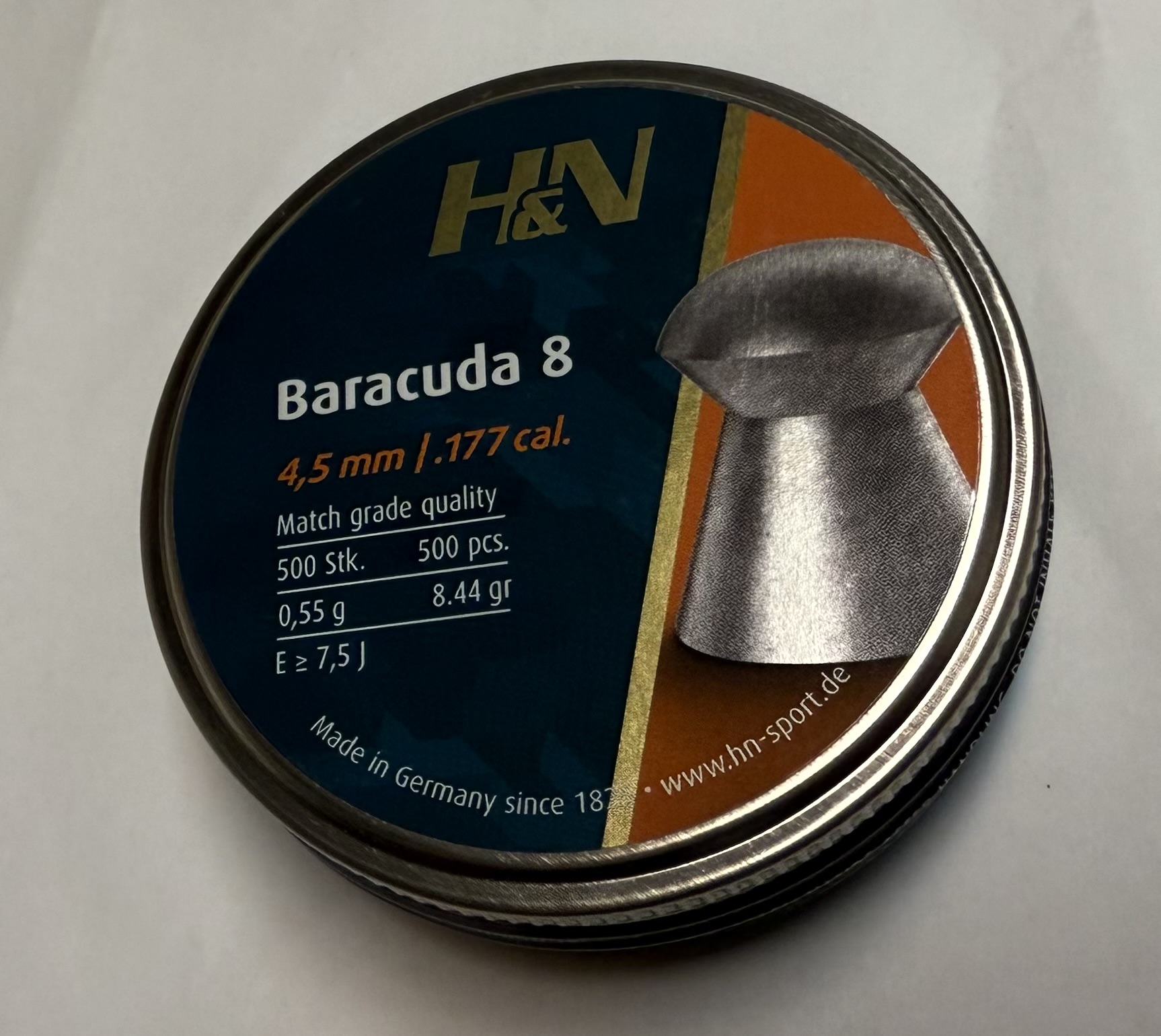 H und N H&N Baracuda 8 fr Luftgewehre und CO2-Gewehre